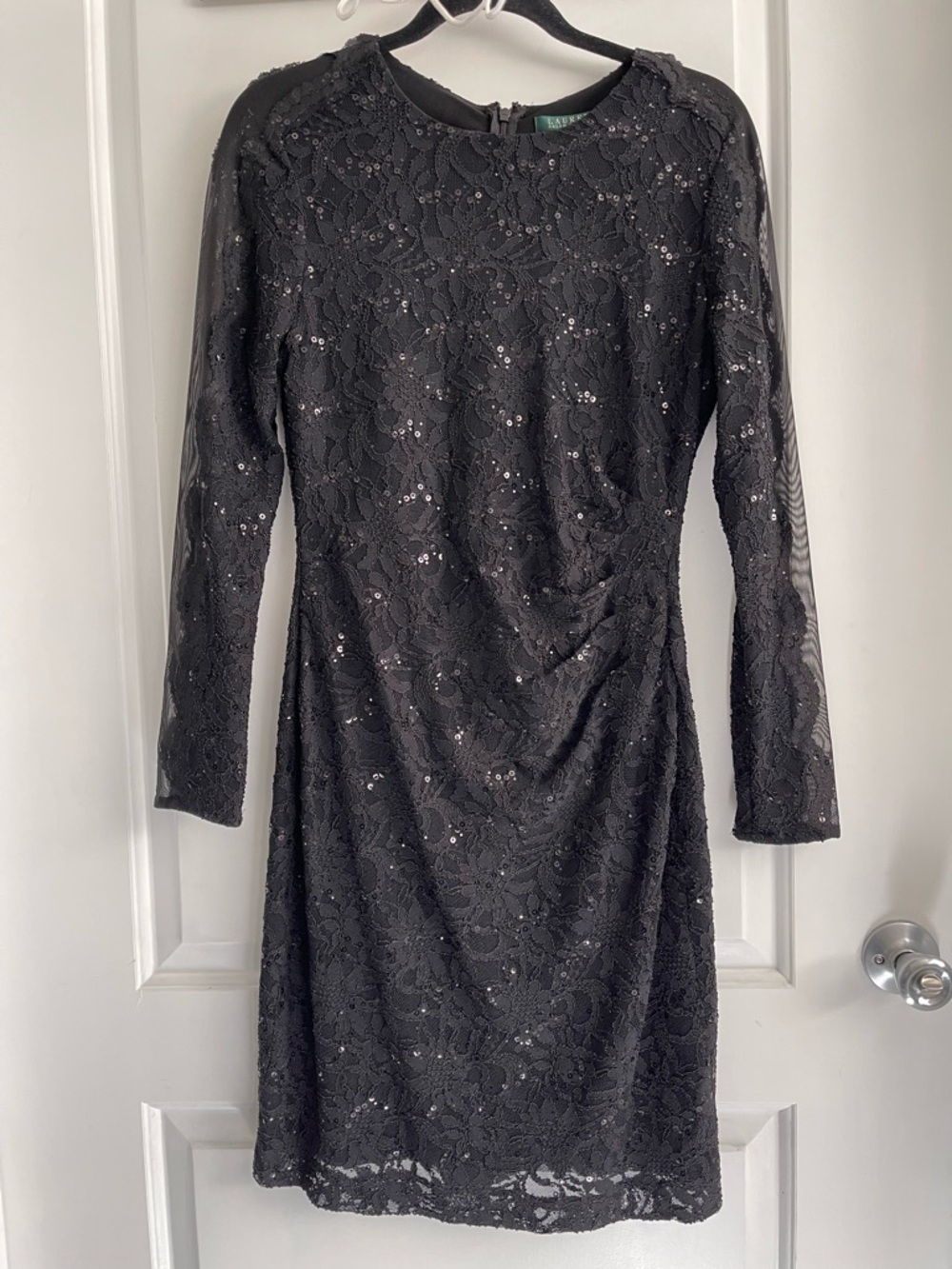 Ralph Lauren Black Long-Sleeve Dress 👗 size Medium